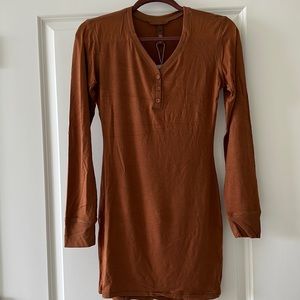 SKIMS Sleep Henley Dress